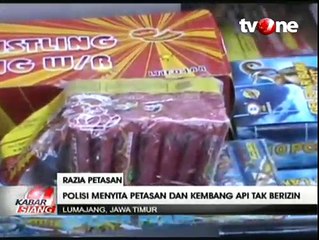 Polisi Sita Petasan dan Kembang Api Tak Berizin Lumajang