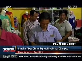 Palsukan Tiket, Oknum Pegawai Pelabuhan Ditangkap