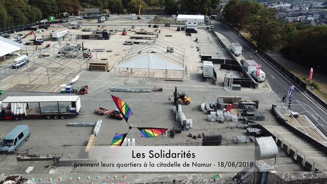 Les Solidarités s'installent doucement à la citadelle de Namur