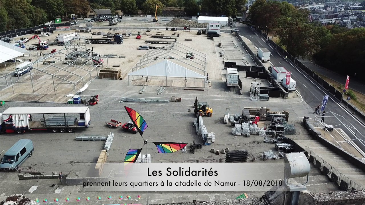 Les Solidarités s'installent doucement à la citadelle de Namur