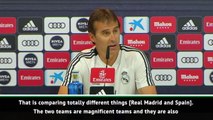 Hard to compare Spain and Real Madrid teams - Lopetegui
