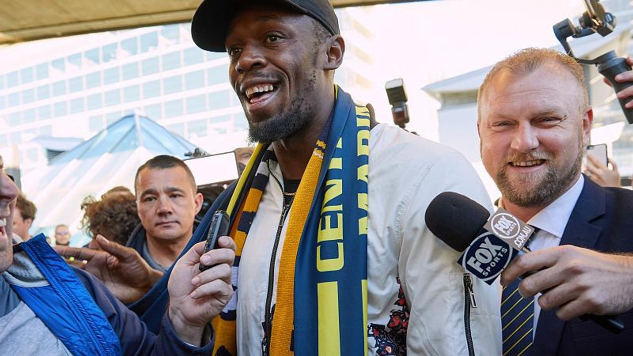 Usain Bolt zum Probetraining in Sydney eingetroffen