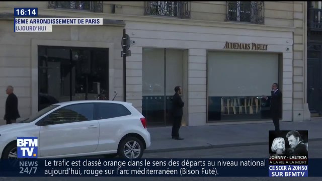 À Paris, des braqueurs dévalisent une bijouterie proche des Champs-Élysées