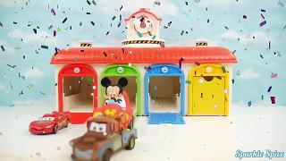 Learning colors with wooden cars and disney minnie mouse