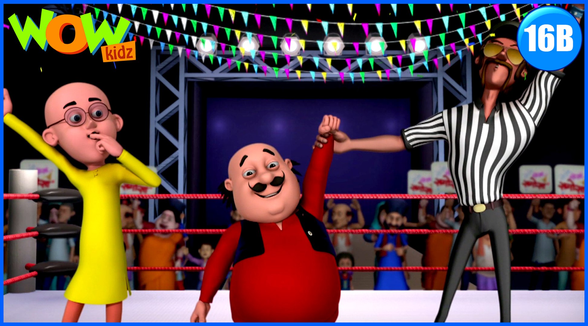 Motu Patlu in Hindi | Motu Patlu WWE Fight | Cartoon for Kids