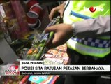 Petugas Sita Ratusan Petasan Berbahaya di Pasar Banjar