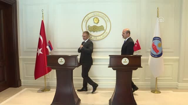 İçişleri Bakanı Soylu, Sırp Mevkidaşı ile Görüştü