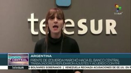 Argentinos se movilizan en rechazo a la visita del FMI