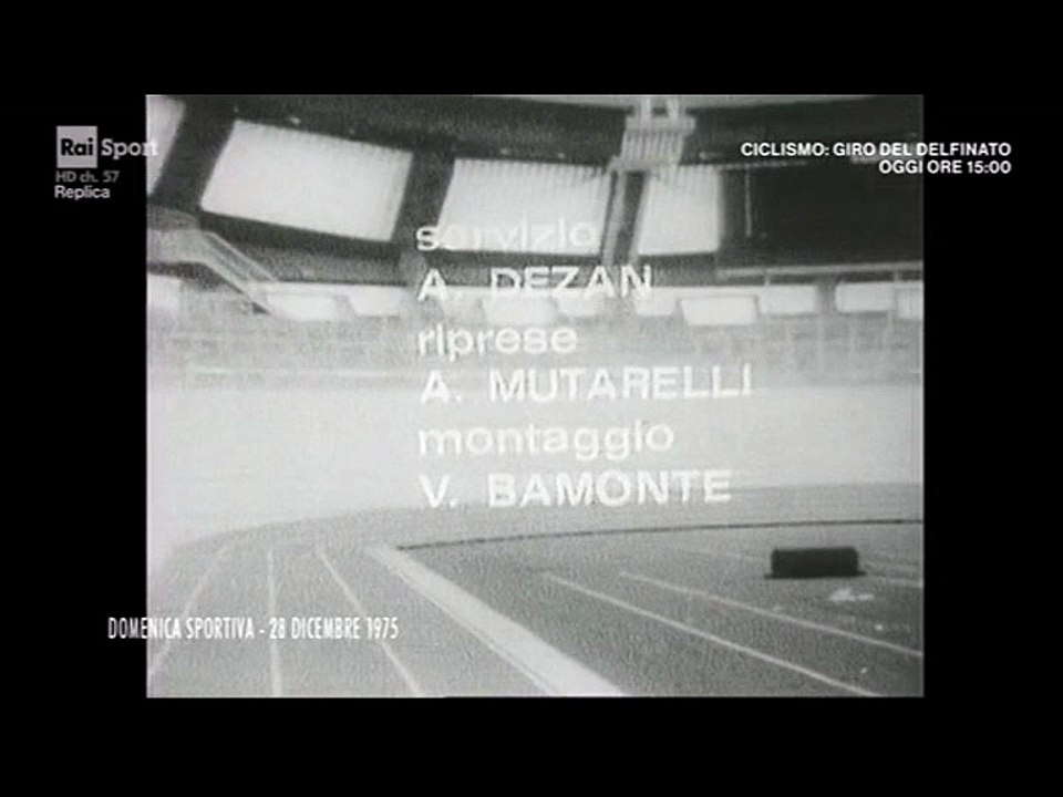 La Domenica Sportiva del 28 Dicembre 1975 - Seconda parte