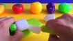 Fruit cutting toy food and vegetables for children to learn words colors shapes sizes