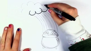 How to Draw a Pot of Gold for St. Patricks Day CC