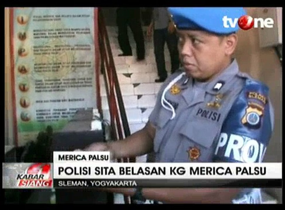 Polres Sleman SIta Belasan Kilogram Merica Palsu dari Pemasok
