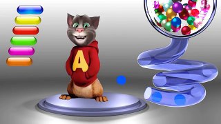 Talking tom transform Alvin and The Chipmunks Colors for Children Learning With Tom Kids V