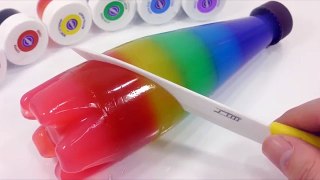 Learn Colors Slime Play Doh Toy Surprise Toys DIY How To Make Bottle Coca Cola Coke Puddin