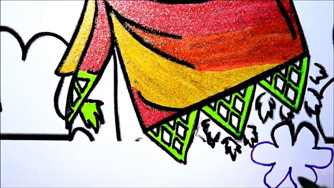 Disney Princess Moana Coloring Drawing Pages for Kids l Learning Colors By Coloring