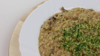 Risotto de champiñones