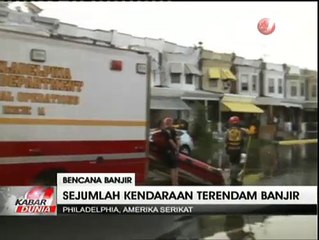 Banjir di Philadelphia, Sejumlah Kendaraan Alami Kerusakan