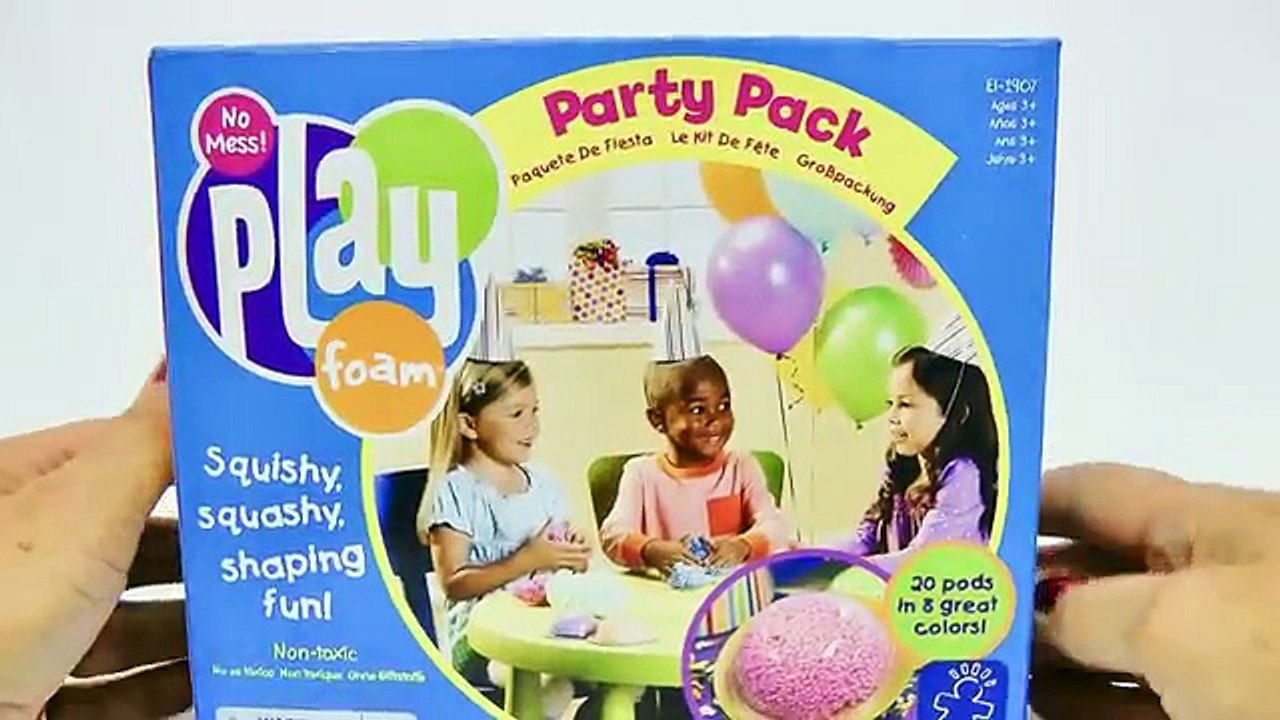 Play Foam Party Pack Squishy, squashy, shaping fun! Unboxing and Play