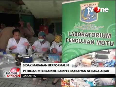 Sidak Makanan, Petugas Temukan Tahu dan Bakso Berformalin di Pasar Grogol