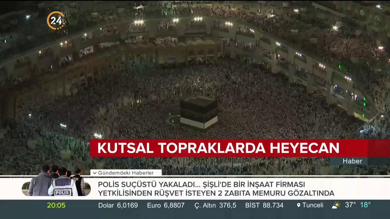 Hacı adayları Arafat'a çıkmayı bekliyor