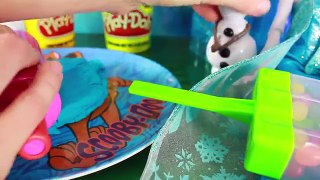 DIY Craft Play Doh Frozen Popsicle Olaf Makeover