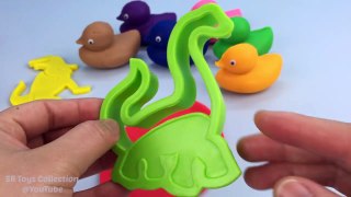 Play Doh Ducks with Dinosaur Molds Fun and Creative for Kids