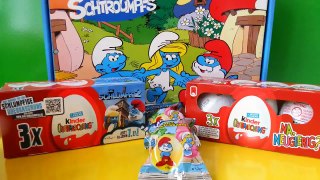 6 Kinder Surprise Eggs, Smurfs 2 + Case and Blind Bags, Natoons