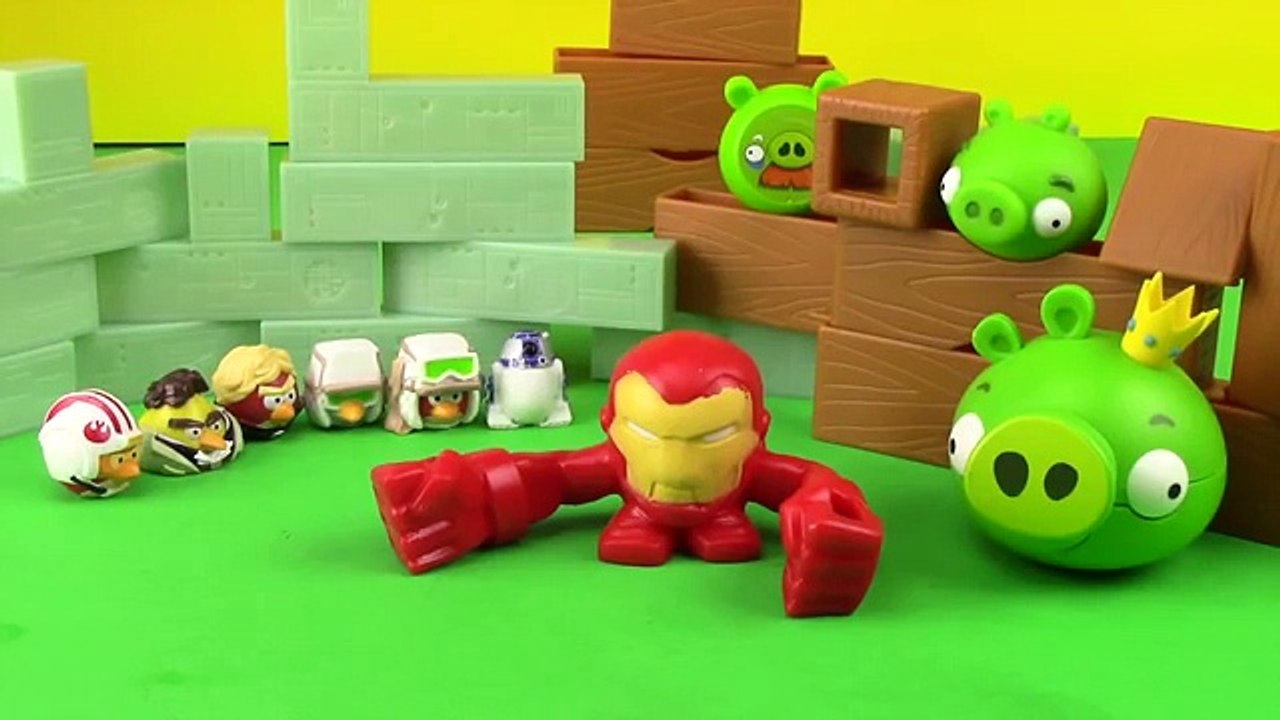 Mashems Iron Man Slingshot Meets Angry Birds HobbyKidsTV