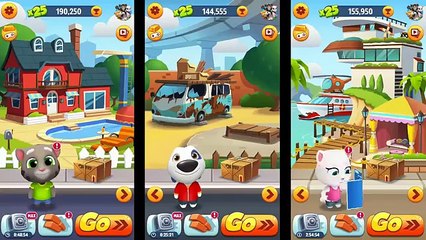 Talking Tom Gold Run VS Talking Hank Gold Run VS Talking Angela Gold Run HD