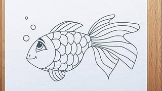 How to draw a fish | a koi fish chibi style