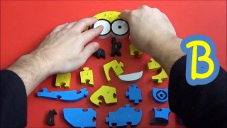 Learn Alphabet with MINION Wooden Puzzle | Kids Learning Toy VOL 4