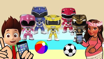 New Five Little Monkeys Kids Songs Power Rangers Mega Force Disney Moana Cartoon Toys | #A