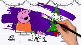 Peppa Pig Coloring Book Christmas