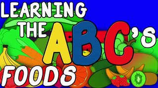 Learn the ABCs with Foods Animated Alphabet Song Educational Kids Songs Children Preschool