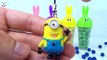 Balls Play Doh and Cups Learning Colors Toy SpongeBob Tom and Jerry Minions for kids