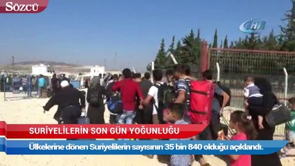 Suriyelilerin Öncüpınar Kapısı’nda son gün yoğunluğu