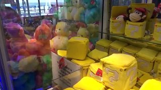 SUPER MARIO PLUSH COIN BOX CLAW MACHINE WIN