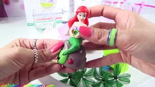 DIY Slime Beach Scene With Elsa Anna & Ariel by Rainbow Collector