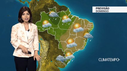 Previsão Brasil – Frente fria provoca chuva no Sul e CO