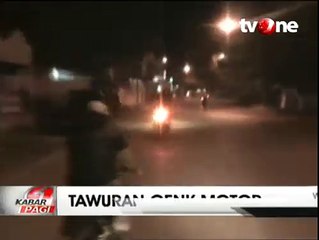 Terlibat Tawuran, Polisi Bubarkan Geng Motor dan Warga di Makassar
