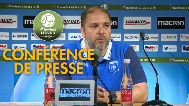 Conférence de presse AJ Auxerre - AS Nancy Lorraine (1-0) : Pablo CORREA (AJA) - Didier THOLOT (ASNL) - 2018/2019