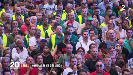 Viaduc de Gênes : hommages, émotion et colère en Italie