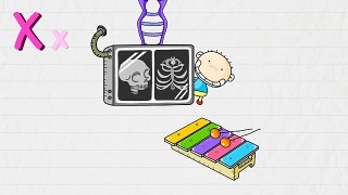 X is for Xray, Xylophone Letter X Alphabet Song | Learning English for kids
