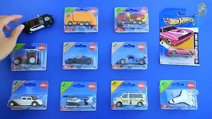 Siku Toys Learning Street Vehicles Names and Sounds for kids with Siku Hot Wheels Toys