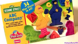 Play Doh Cookie Monster ABC Company Sesame Street With Lightning McQueen Pixar Cars Playdo