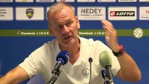 Réaction de José Manuel Aira et Jean-Marc Furlan après FC Sochaux - Stade Brestois 29