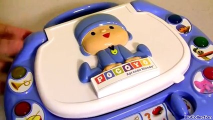 POCOYO Mi Ordenador Bilingüe Español Inglés Revisión de Juguete Sonidos From Bandai
