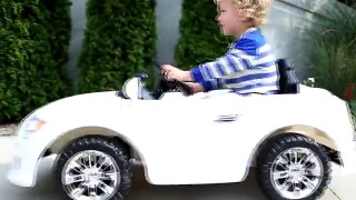 Child has valet park toy car
