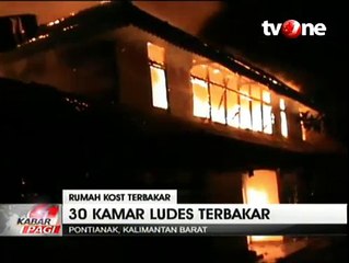 30 Kamar Kos Milik Anggota DPR-RI Asal Kalbar Ludes Terbakar