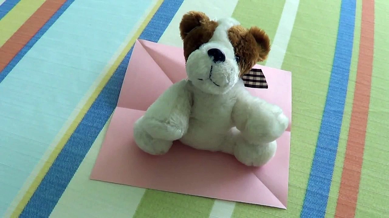 Cerdito de papel - Papiroflexia